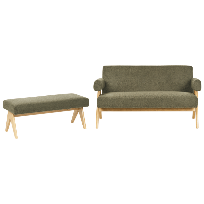 Soffgrupp Tamre - Olivgrön/Ljusbrun - Möbler - Soffa - Soffgrupp
