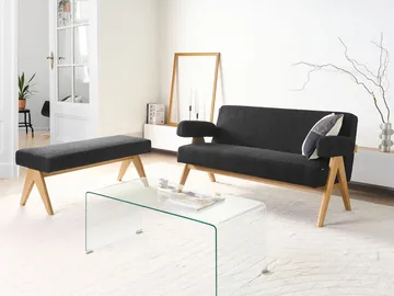 Soffgrupp Tamre - Svart/Ljusbrun - Möbler - Soffa - Soffgrupp