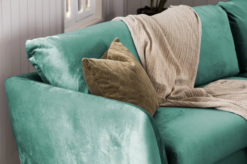 Trend Soffgrupp 3-sits + 2-sits Sammetssoffa - Grön - Möbler - Soffa - Soffgrupp - Howard soffgrupp