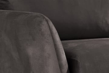 Trend Soffgrupp 3-sits + 2-sits Sammetssoffa - Mörkgrå - Möbler - Soffa - Soffgrupp