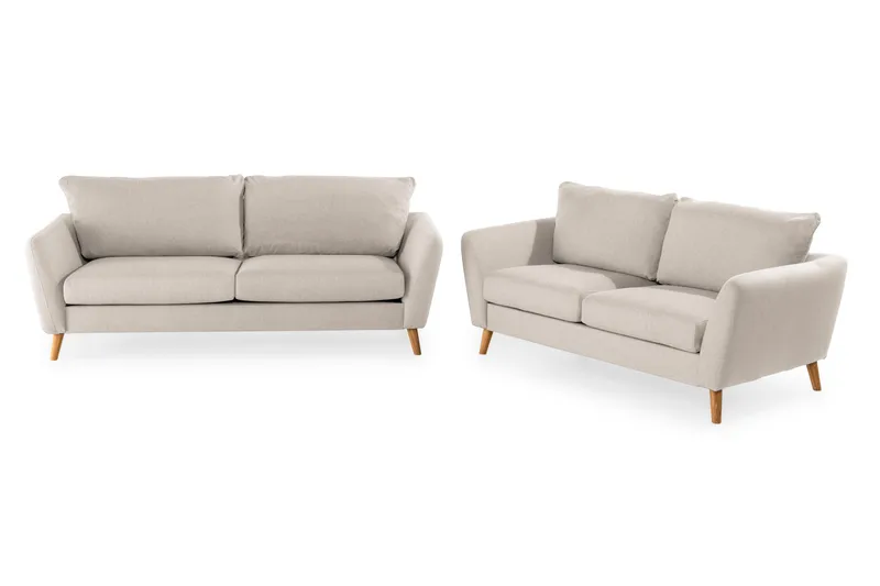 Trend Soffgrupp 3-sits + 2-sits Tygsoffa - Beige - Möbler - Soffa - Soffgrupp - Howard soffgrupp