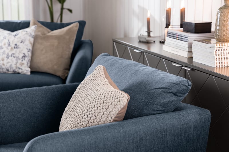 Trend Soffgrupp 3-sits + 2-sits Tygsoffa - Blå - Möbler - Soffa - Soffgrupp - Howard soffgrupp