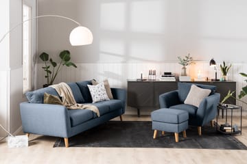 Trend Soffgrupp 3-sits + 2-sits Tygsoffa - Blå - Möbler - Soffa - Soffgrupp - Howard soffgrupp