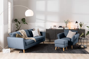 Trend Soffgrupp 3-sits + 2-sits Tygsoffa - Blå - Möbler - Soffa - Soffgrupp - Howard soffgrupp