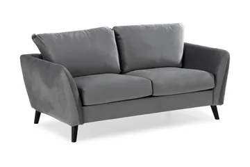 Trend Soffgrupp 3-sits + 2-sits Sammetssoffa - Ljusgrå - Möbler - Soffa - Soffgrupp