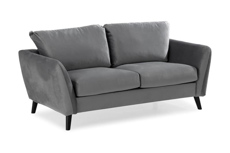 Trend Soffgrupp 3-sits + 2-sits Sammetssoffa - Ljusgrå - Möbler - Soffa - Soffgrupp