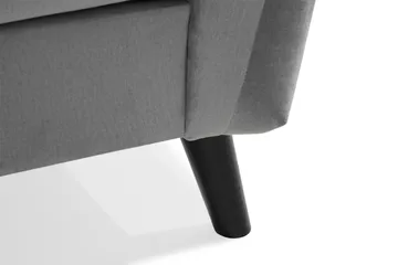 Trend Soffgrupp 3-sits + 2-sits Soffa + Fåtölj + Fotpall i Sammet - Ljusgrå - Möbler - Soffa - Soffgrupp