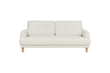 Soffgrupp Tuve Vit/ljust trä, Polyester - Vit/ljust trä, Polyester - Möbler - Soffa - Soffgrupp