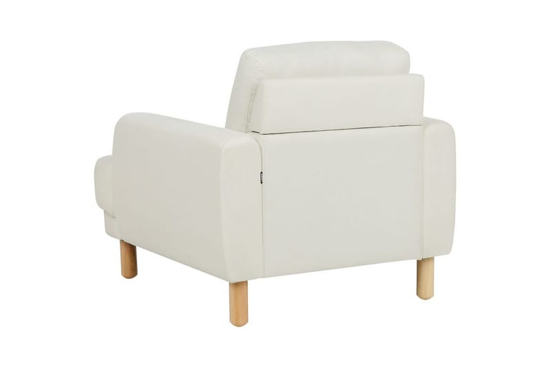 Soffgrupp Tuve Vit/ljust trä, Polyester - Vit/ljust trä, Polyester - Möbler - Soffa - Soffgrupp