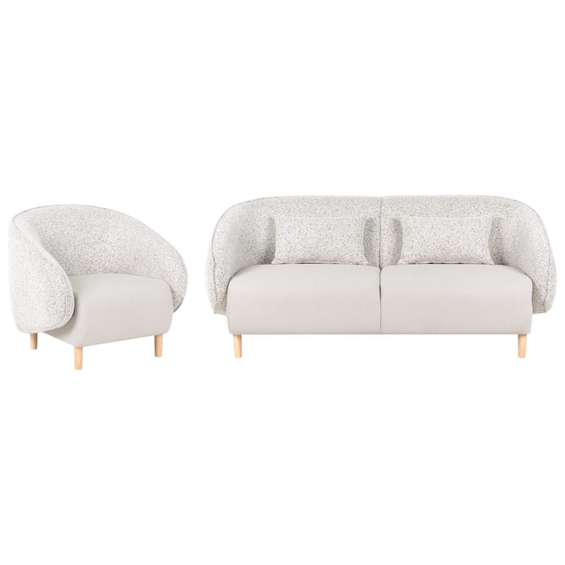 Soffgrupp Umea - Beige, ljust trä - Möbler - Soffa - 4 sits soffa