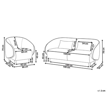 Soffgrupp Umea - Grönt, ljust trä - Möbler - Soffa - 4 sits soffa