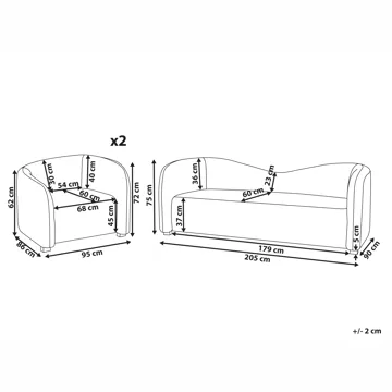 Soffgrupp Veltada - Mörkbrun - Möbler - Soffa - Soffgrupp
