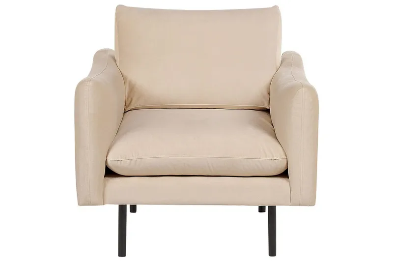 Soffgrupp Vinterbro Beige/svart, Sammet - Beige - Möbler - Soffa - Soffgrupp