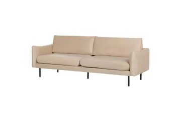 Soffgrupp Vinterbro Beige/svart, Sammet - Beige - Möbler - Soffa - Soffgrupp