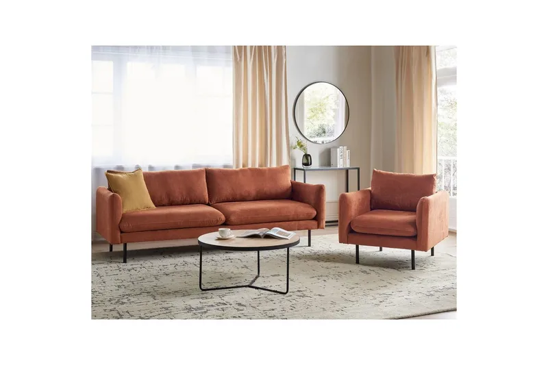 Soffgrupp Vinterbro Brun/Svart, Chenille, Brun/Svart, Chenille