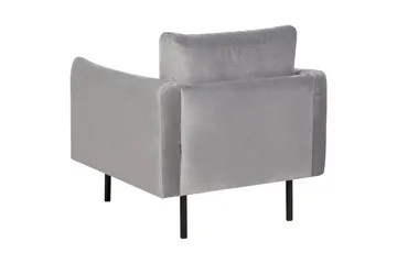 Soffgrupp Vinterbro Grå/svart, Sammet - Grå/svart, Sammet - Möbler - Soffa - Soffgrupp