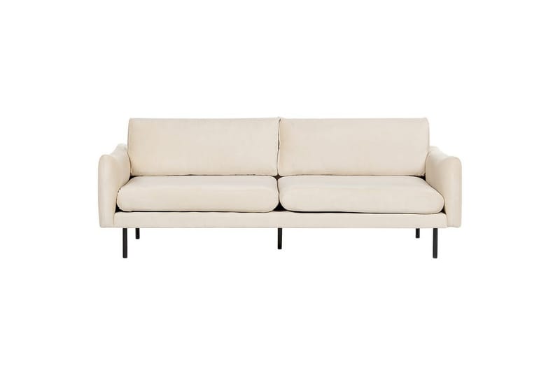 Soffgrupp Vinterbro Ljusbeige/svart, Sammet - Ljusbeige/svart, Sammet - Möbler - Soffa - Soffgrupp