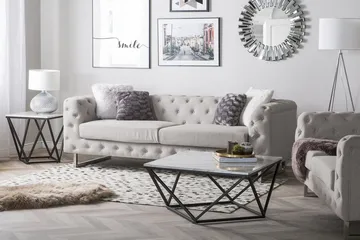 Vissland Soffgrupp 2-Sits+3-Sits - Beige - Möbler - Soffa - Soffgrupp