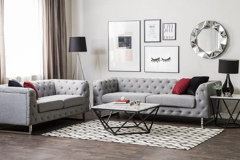 Vissland Soffgrupp 2-Sits+3-Sits, Grå