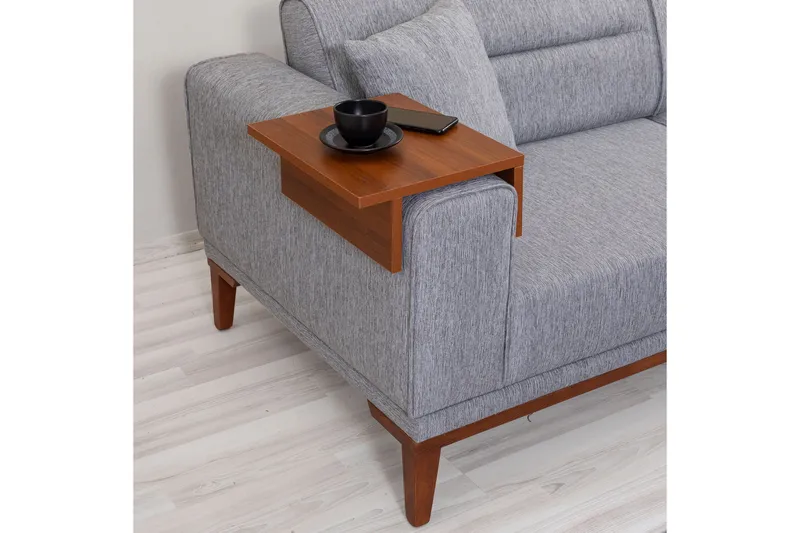 Wyong Soffgrupp 3-sits Soffa + Fåtölj - Grå - Möbler - Soffa - Soffgrupp