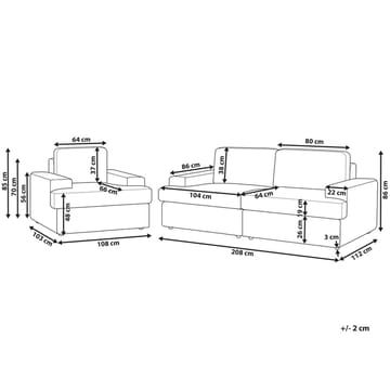 Soffset Alla - Vit - Möbler - Soffa - Soffgrupp - Howard soffgrupp