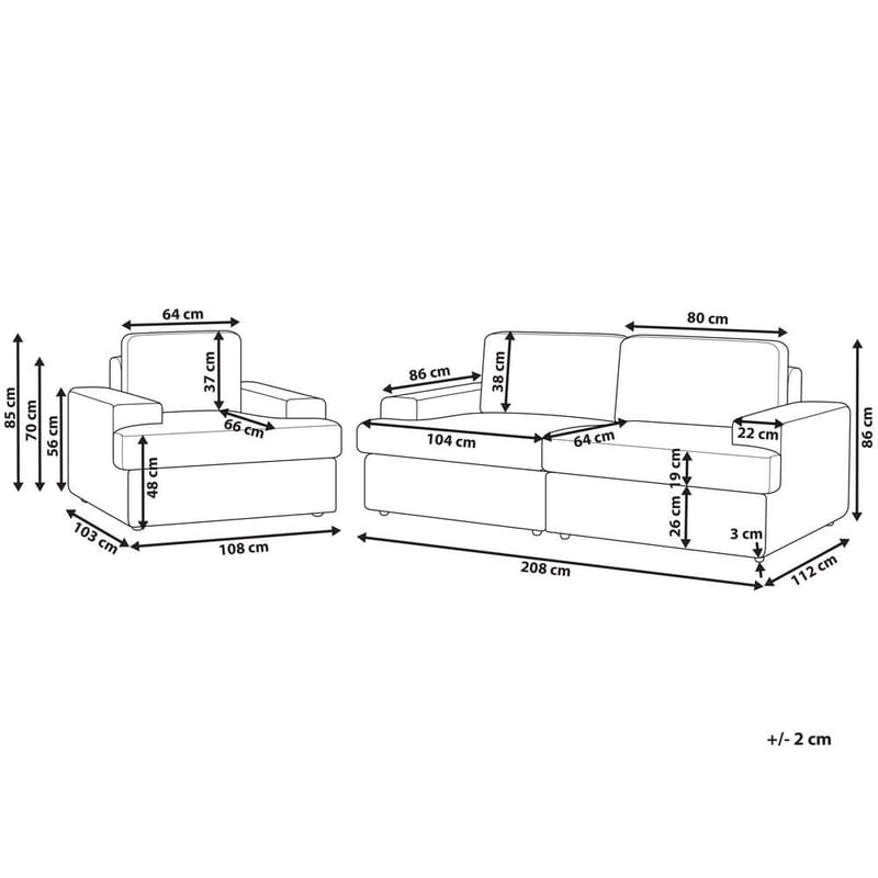 Soffset Alla - Vit - Möbler - Soffa - Soffgrupp - Howard soffgrupp