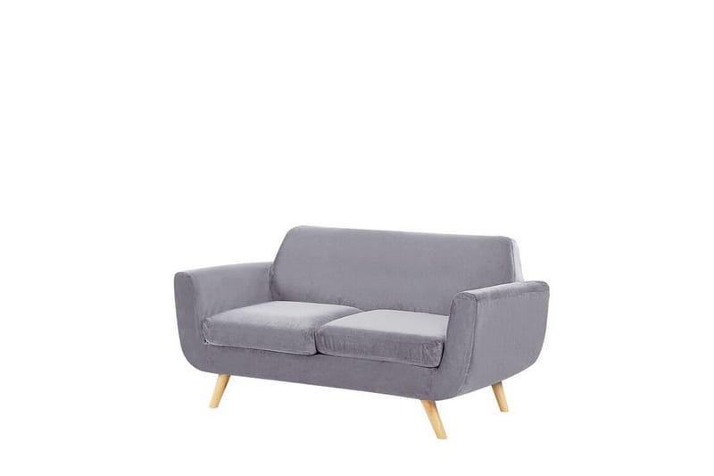 Jeancourt 2-sits Soffklädsel, Sammet/Grå