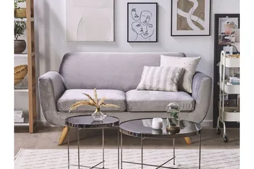 Jeancourt 2-sits Soffklädsel - Sammet/Grå - Möbler - Soffa - Sofftillbehör