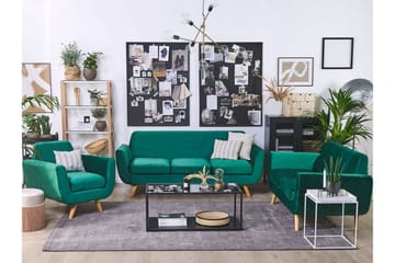 Jeancourt 2-sits Soffklädsel - Sammet/Grön - Möbler - Soffa - Sofftillbehör