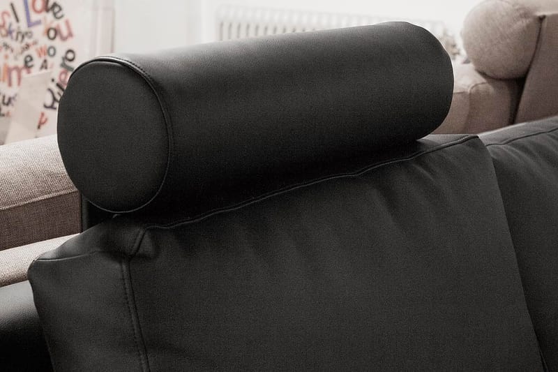 Nackstöd Sit Down Läder - Svart - Nackstöd soffa