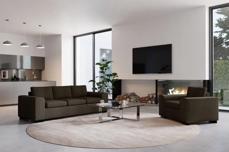 Link/Connect Nackstöd Rund - Brun - Möbler - Soffa - Sofftillbehör - Nackstöd soffa