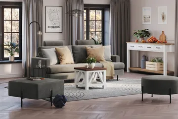 Menard Compact Nackkudde Soffa 51 cm - Grå - Möbler - Soffa - Sofftillbehör - Nackstöd soffa