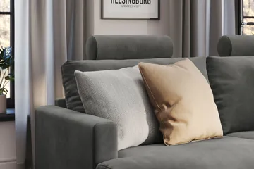 Menard Compact Nackkudde Soffa 51 cm - Grå - Möbler - Soffa - Sofftillbehör - Nackstöd soffa