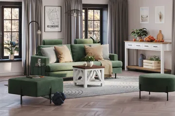 Menard Compact Nackkudde Soffa 51 cm - Grön - Möbler - Soffa - Sofftillbehör - Nackstöd soffa