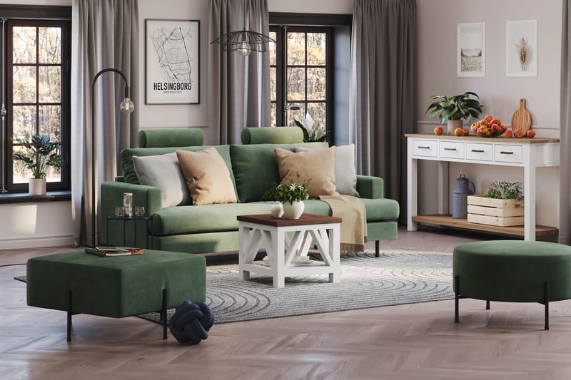 Menard Compact Nackkudde Soffa 51 cm - Grön - Möbler - Soffa - Sofftillbehör - Nackstöd soffa