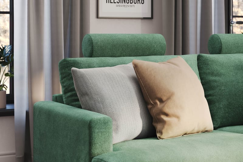 Menard Compact Nackkudde Soffa 51 cm - Grön - Möbler - Soffa - Sofftillbehör - Nackstöd soffa