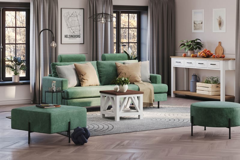 Menard Compact Nackkudde Soffa 51 cm - Grön - Möbler - Soffa - Sofftillbehör - Nackstöd soffa