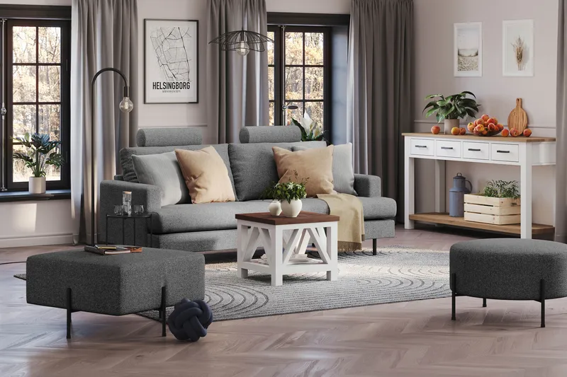 Menard Compact Nackkudde Soffa 51 cm - Mörkgrå - Möbler - Soffa - Sofftillbehör - Nackstöd soffa