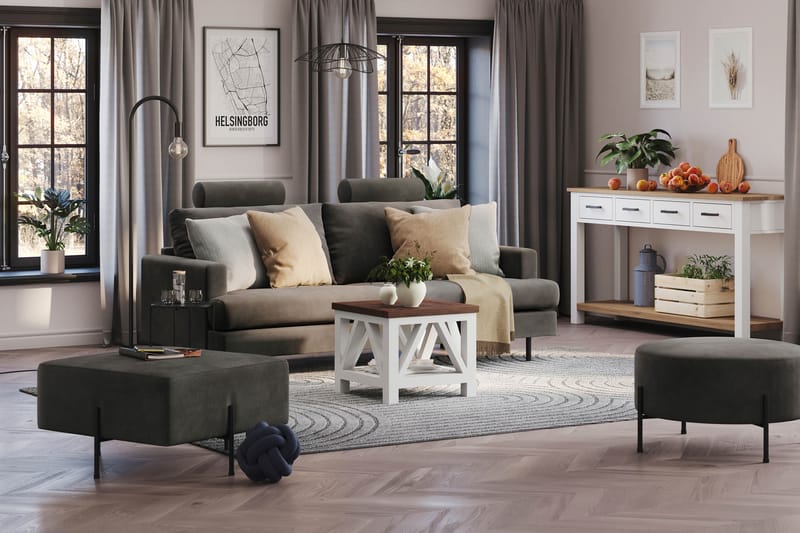 Menard Compact Nackkudde Soffa 51 cm - Mörkgrå - Möbler - Soffa - Sofftillbehör - Nackstöd soffa
