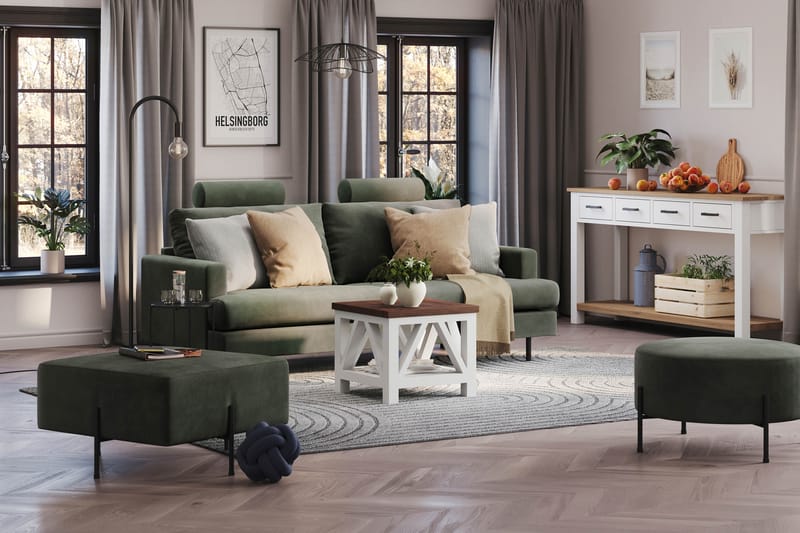Menard Compact Nackkudde Soffa 51 cm - Mörkgrön - Möbler - Soffa - Sofftillbehör - Nackstöd soffa