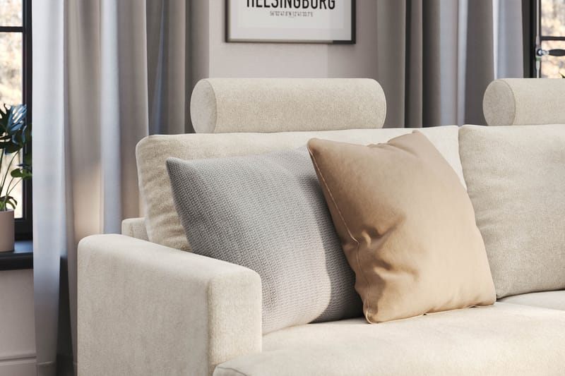 Menard Compact Nackkudde Soffa 51 cm - Vit - Möbler - Soffa - Sofftillbehör - Nackstöd soffa
