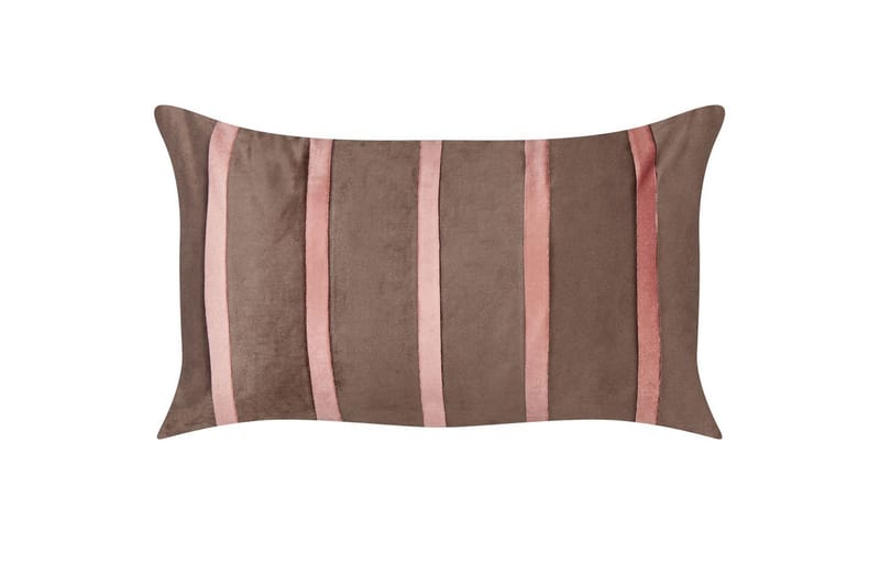 Prydnadskuddar Crodyline set om 2 Brun/Rosa - Brun/Rosa - Möbler - Soffa - Sofftillbehör - Rengöring soffa - Möbelvård till tyg