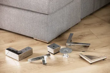 Soffben Modell E 5 cm 4-Pack - Krom - Möbler - Soffa - Sofftillbehör - Soffben