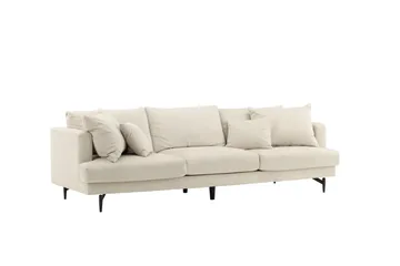 Sofia 3-sits Soffa 260 cm i Manchester - Beige - Möbler - Soffa - 3 sits soffa