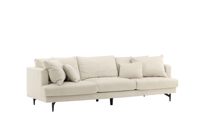 Sofia 3-sits Soffa 260 cm i Manchester - Beige - Möbler - Soffa - 3 sits soffa