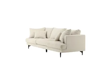 Sofia 3-sits Soffa 260 cm i Manchester - Beige - Möbler - Soffa - 3 sits soffa