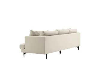 Sofia 3-sits Soffa 260 cm i Manchester - Beige - Möbler - Soffa - 3 sits soffa