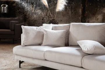 Sofia 3-sits Soffa 260 cm i Manchester - Beige - Möbler - Soffa - 3 sits soffa