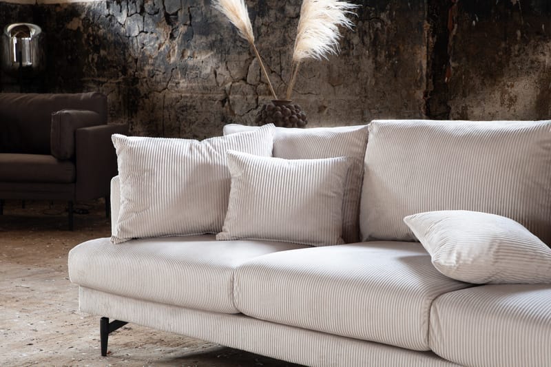 Sofia 3-sits Soffa 260 cm i Manchester - Beige - Möbler - Soffa - 3 sits soffa