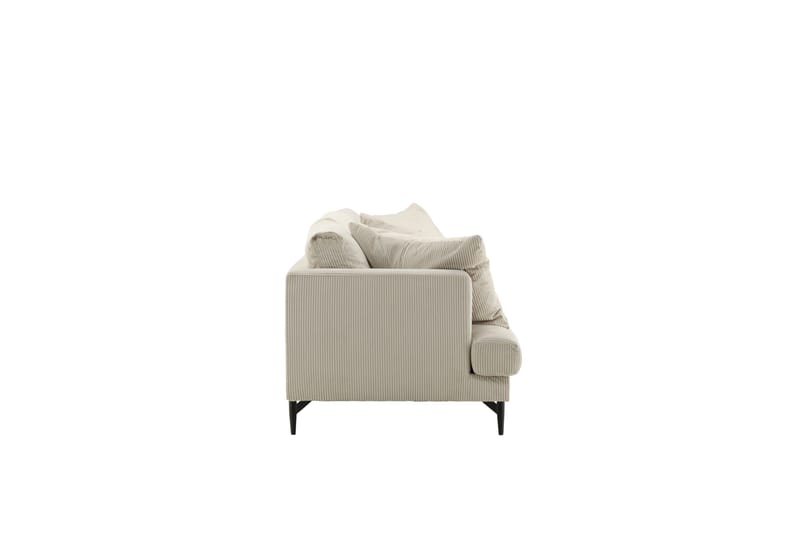 Sofia 3-sits Soffa 260 cm i Manchester - Beige - Möbler - Soffa - 3 sits soffa